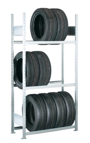 SCHULTE Rayonnage à pneus charge max. par tablette 150 kg, hauteur x largeur x profondeur 2000 x 1506 x 400 mm, 3 niveaux