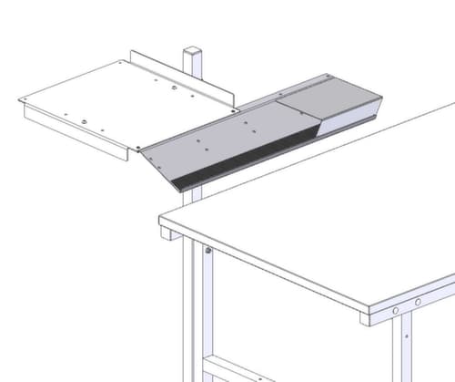 Rocholz Plateau de clavier et de souris 2000 pour table d'emballage, hauteur 20 mm