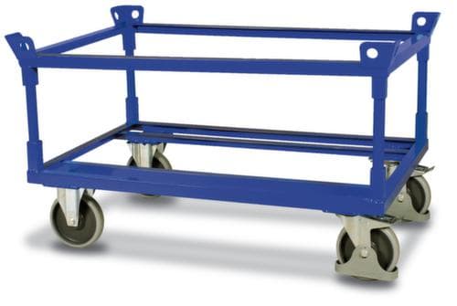 VARIOfit Cadre roulant pour palettes avec œillet de grue, force 1200 kg, longueur de plateau 1200 mm