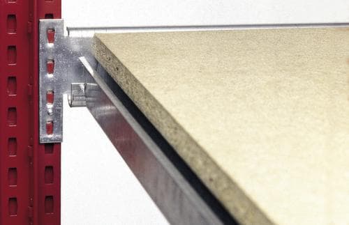 Rayonnage grande largeur avec tablettes en bois ou acier