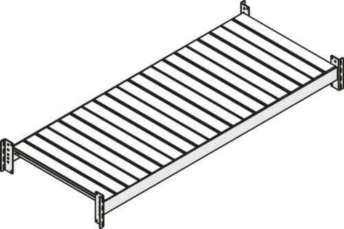 Rayonnage grande largeur système modulaire