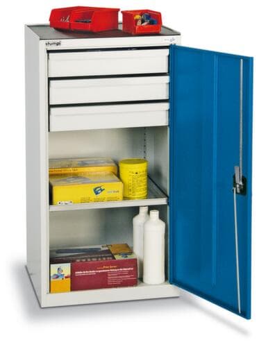 stumpf Armoire d'atelier Serie 2000 avec tablettes de rétention + tiroirs