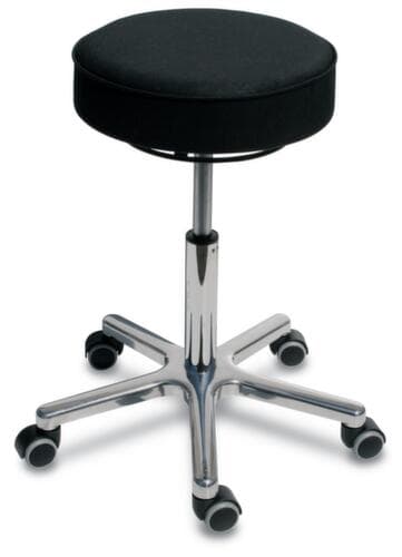 Tabouret pivotant hauteur réglable avec assise en similicuir