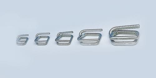 Boucles métalliques galvanisées, pour largeur de feuillard 13 mm