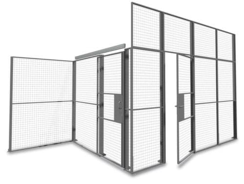 TROAX Élément complémentaire pour porte à charnière pour parois de séparation, largeur 1000 mm