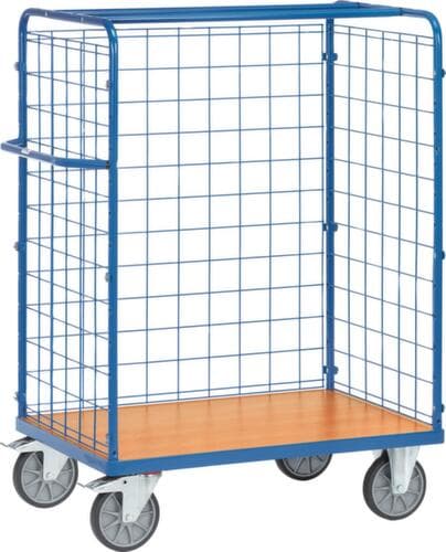fetra Chariot de transport de colis avec parois grillagées