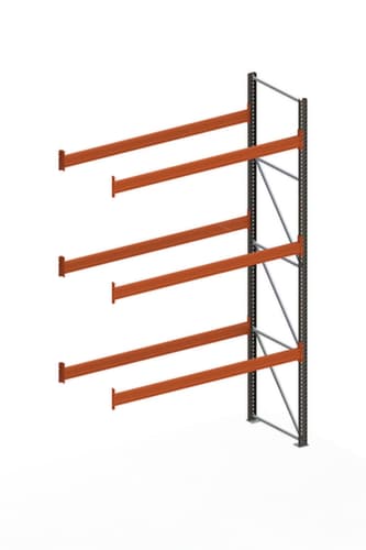META Rayonnage à palettes MULTIPAL pour 12 palettes, largeur 2785 mm, 4 niveaux de stockage