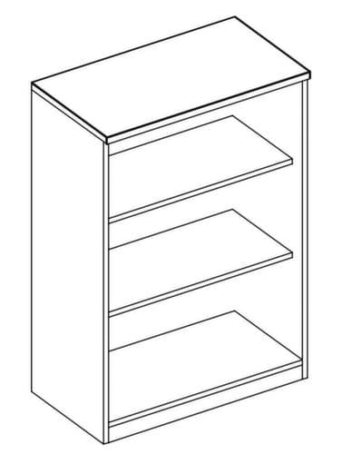 Nowy Styl Rayonnage de bureau E10, largeur 800 mm, 2 HC