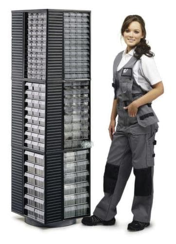 Treston support rotatif 12-550 (vide), pour 12 blocs tiroirs profondeur 180 mm