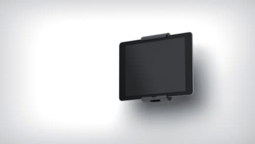 Durable support mural plat pour tablette, hauteur x largeur x profondeur 50 x 85 x 180 mm