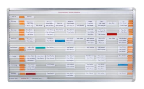 EICHNER Tableau de planification avec rails, hauteur x largeur 940 x 1000 mm