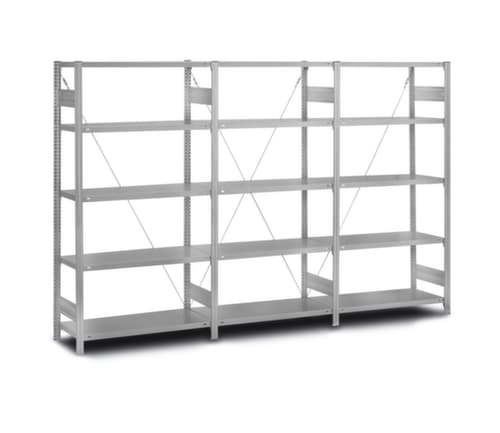 hofe Rayonnages sans vis en acier inoxydable, hauteur x largeur x profondeur 2500 x 1010 x 835 mm, 6 tablettes