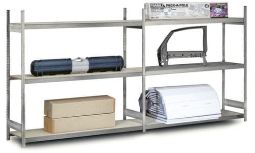 hofe Rayonnage grande largeur avec tablettes en bois