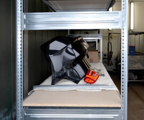 hofe Rayonnage grande largeur avec tablettes en acier