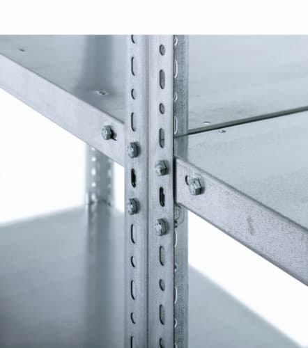 hofe Etagère à visser, 6 tablettes, RAL7035 gris clair