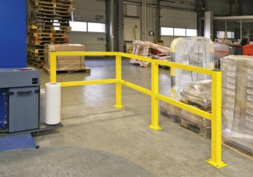 Moravia Système de rambarde pour protection anticollision BLACK BULL S-Line, Barres horizontales, longueur 1000 mm