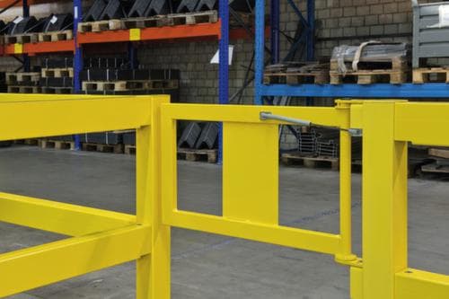 Moravia Porte rambarde S-Line pour montant de protection anticollision, portail terrain, hauteur x largeur 520 x 905 mm