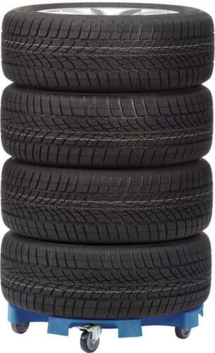 fetra Chariot à pneus TYRE TROLLEY pour 8 pneumatiques/4 roues complètes