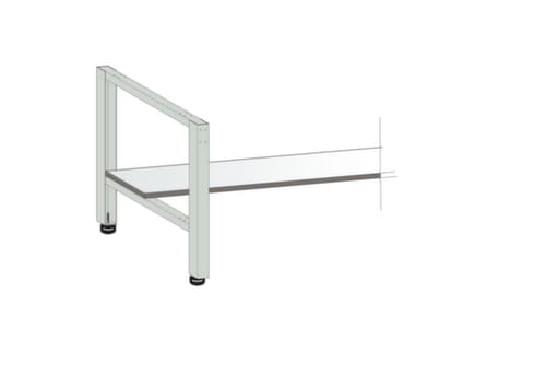 Tablette profondeur 300 mm pour établi, largeur x profondeur 1250 x 300 mm
