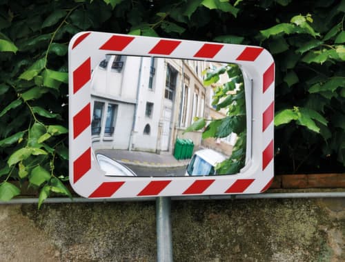 PROCITY Miroir routier incassable rectangulaire, hauteur x largeur 500 x 680 mm