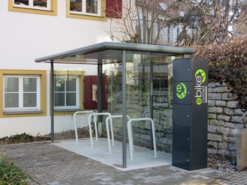 BIK TEC Station de recharge E-Bike TOWER, RAL7016 gris anthracite/RAL7016 gris anthracite