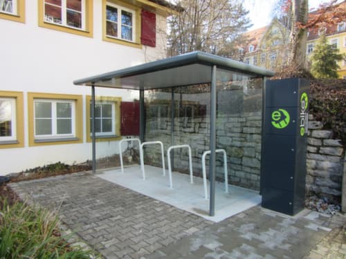 BIK TEC Station de recharge E-Bike TOWER, RAL7016 gris anthracite/RAL7016 gris anthracite