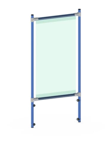 fetra Paroi de protection hygiénique pour servante d'atelier, hauteur x largeur 1410 x 571 mm