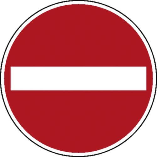Panneau d'interdiction selon le Code de la route