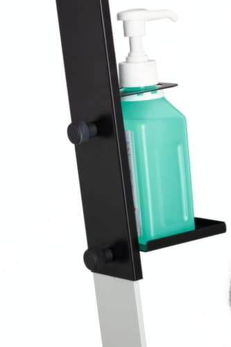 Distributeur de désinfectant avec porte-bouteille variable, avec levier de bras
