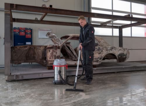Aspirateur à eau et à sec ARTOS avec système de séparation de l'eau par cyclone, puissance 1200 W, largeur de travail 360 mm