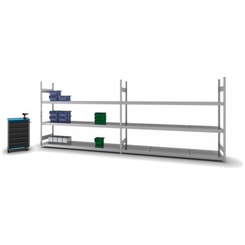 hofe Rayonnage grande largeur avec tablettes en acier