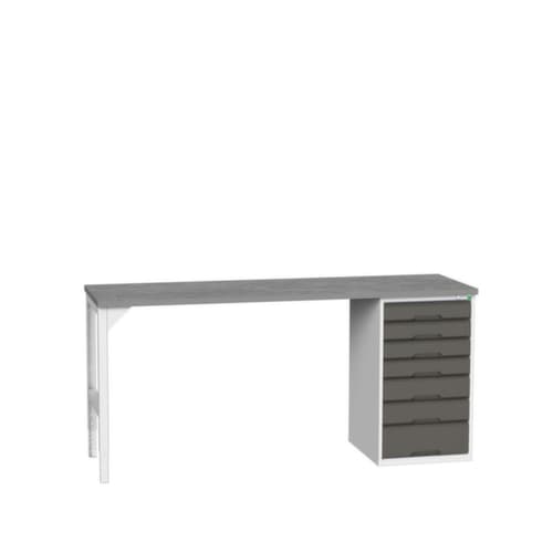 bott Établi verso, 7 tiroirs, RAL7035 gris clair/RAL7016 gris anthracite