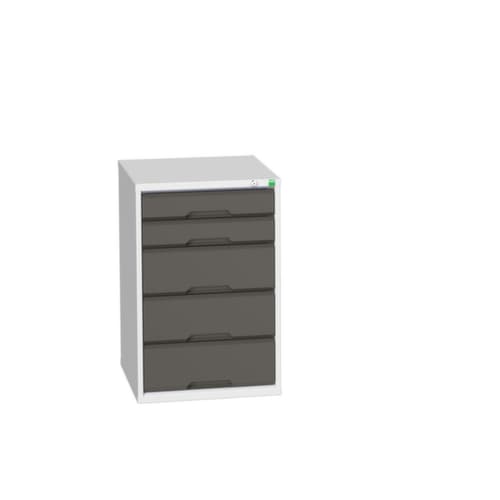 bott Armoire à tiroirs verso, 5 tiroir(s), RAL7035 gris clair/RAL7016 gris anthracite