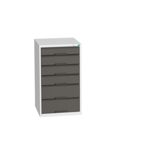 bott Armoire à tiroirs verso, 6 tiroir(s), RAL7035 gris clair/RAL7016 gris anthracite
