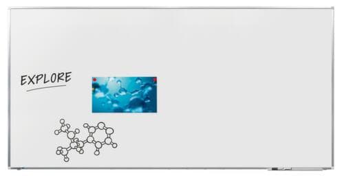 Legamaster Tableau blanc émaillé PREMIUM PLUS blanc, hauteur x largeur 900 x 1800 mm