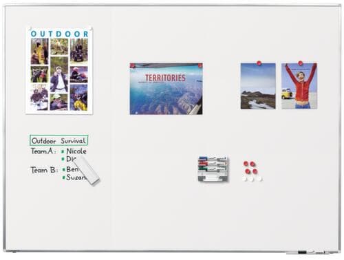 Legamaster Tableau blanc émaillé PREMIUM PLUS blanc, hauteur x largeur 1200 x 1800 mm