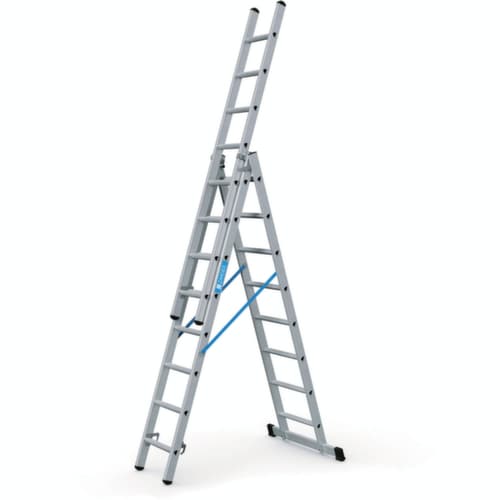 ZARGES Échelle télescopique polyvalente Skymaster DX, 3 x 8 échelons triangulaires