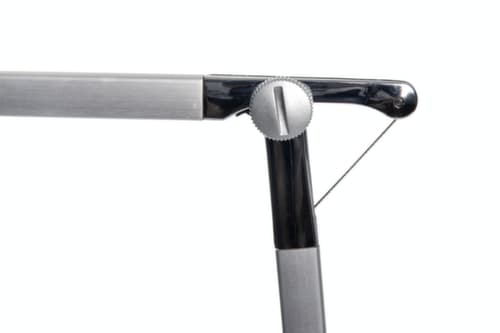 MAUL Lampe de bureau DEL MAULgrace colour vario avec température de couleur réglable, lumière blanc lumière du jour à blanc chaud, argent