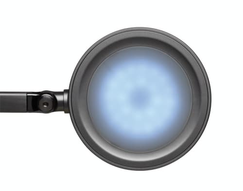MAUL Lampe de bureau DEL MAULgrace colour vario avec température de couleur réglable, lumière blanc lumière du jour à blanc chaud, argent