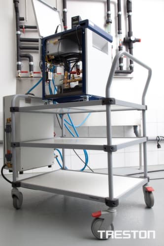 Treston Chariot à étagères 1000x430 mm, force 300 kg, 4 plateaux