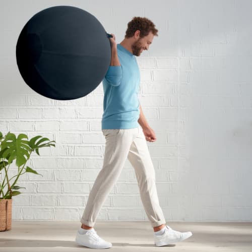Leitz ballon-siège Ergo Cosy, assise gris velours