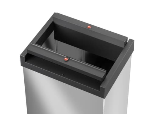 Hailo Poubelle avec couvercle oscillant à fermeture automatique