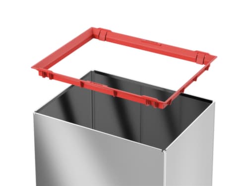 Hailo Poubelle avec couvercle oscillant à fermeture automatique