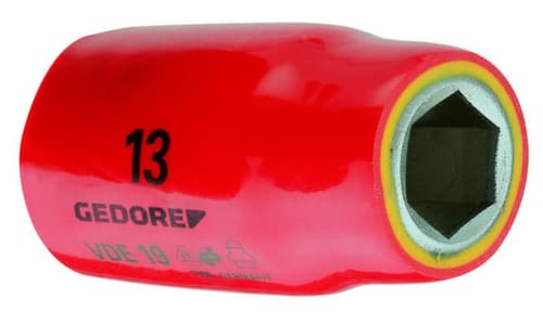 VDE 19 17 Douille VDE 1/2" 6 pans 17 mm
