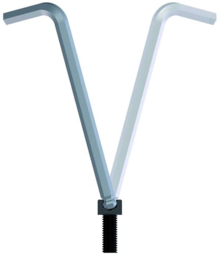 42 KEL 10 Tournevis d'angle XL tête sphérique 6 pans creux 10 mm