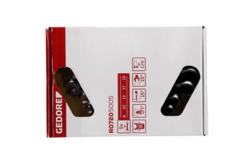 GEDORE R07205005 Jeu de clés mixtes à cliquet SW8-19 mm 5 pièces