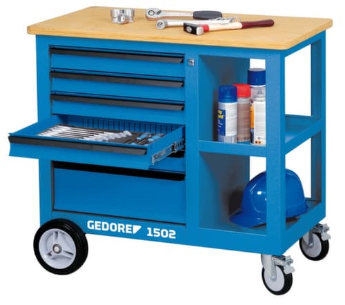 Établi à roulettes GEDORE 1502 avec 6 tiroirs