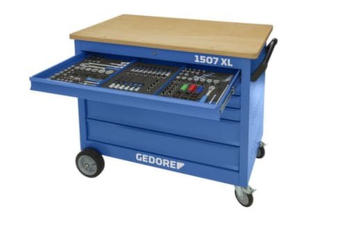 1507 XL-TS-308 Établi à roulettes avec assortiment
