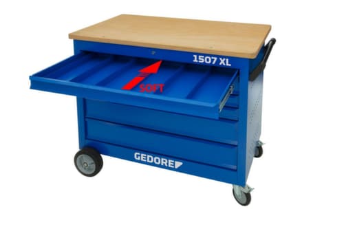 1507 XL-TS-308 Établi à roulettes avec assortiment