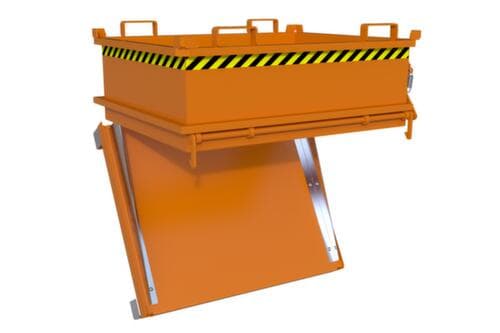 Bauer Mini-benne à fond ouvrant MSB 400 en RAL2000 orangé jaune